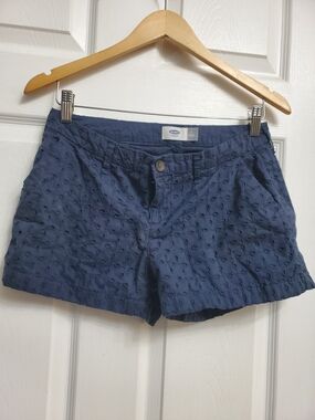 Old Navy Navy Eyelet Cotton Shorts - SIZE 2 REGULAR